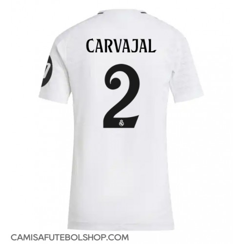 Camisa de time de futebol Real Madrid Daniel Carvajal #2 Replicas 1º Equipamento Feminina 2024-25 Manga Curta